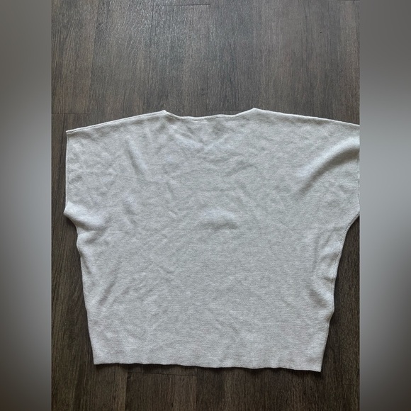 Cyrus Light Gray Short Sleeve Top - Picture 5 of 5